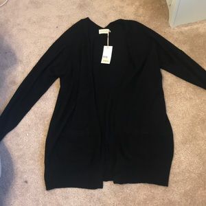Black cardigan